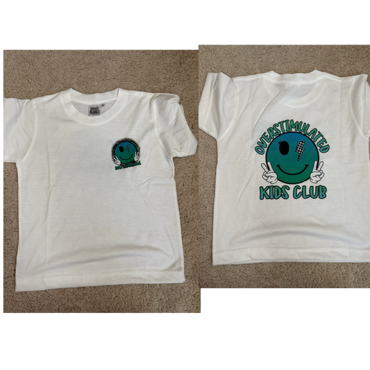 Overstimulated Club 3T crooked front Graphic ALL SALES FINAL