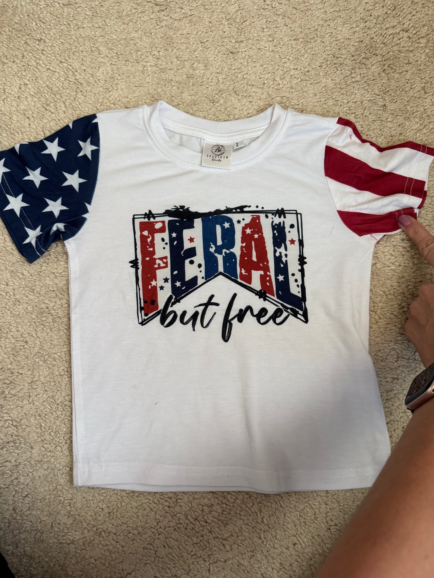 2T color bleed on sleeves ALL SALES FINAL